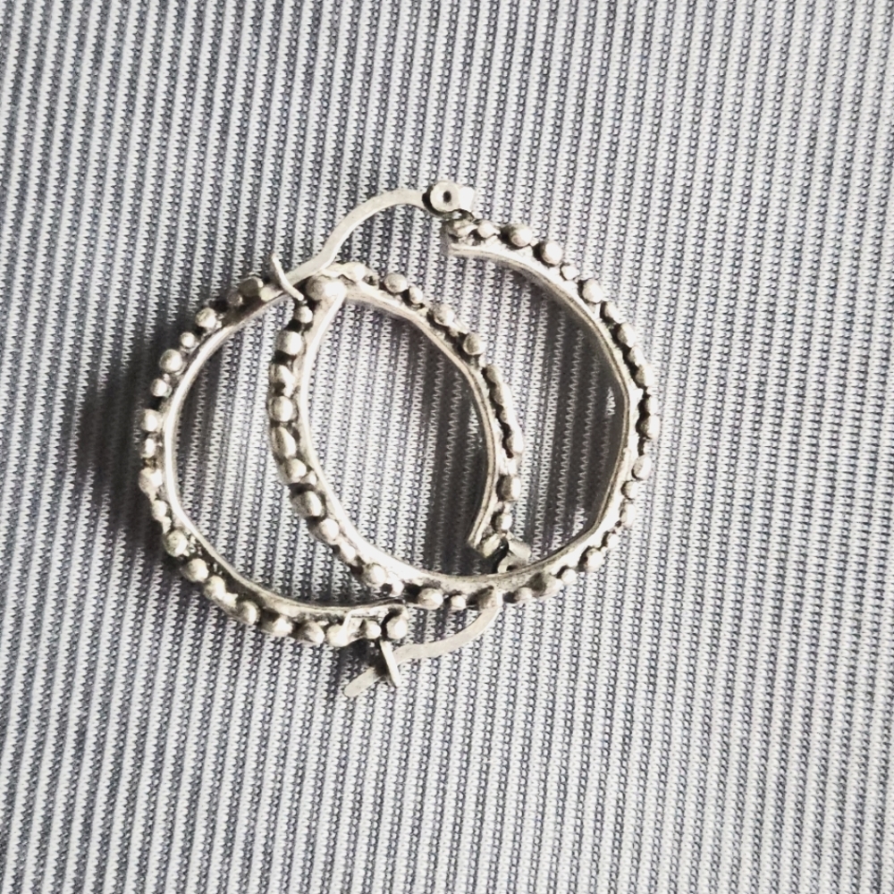 Silver Lucky Brand earrings